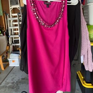 Pink beaded tank